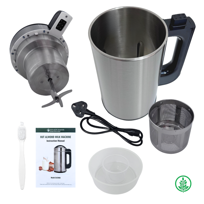 Nut Milk Maker - 1.5L, 8-in-1 Plant-based Milk for Hot/Cold Drinks, Smoothies & Soups - 24 Month Warranty