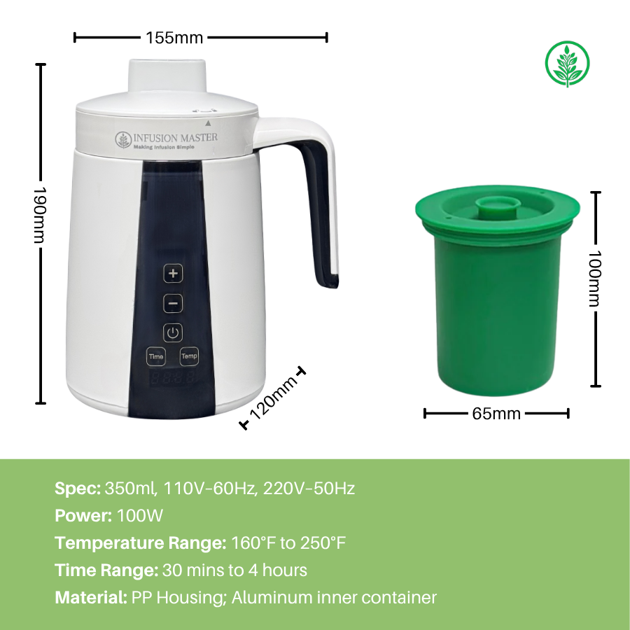 Decarboxylator & Infuser - Herb oven infuser - Decarb to the perfect levels and maximise your herbs output - 24 Month Warranty