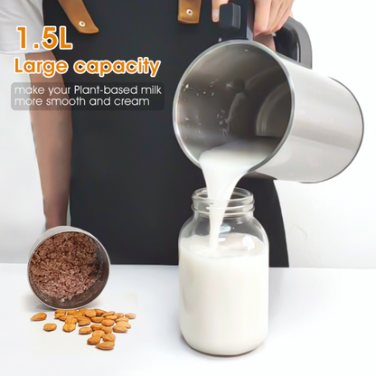 Nut Milk Maker - 1.5L, 8-in-1 Plant-based Milk for Hot/Cold Drinks, Smoothies & Soups