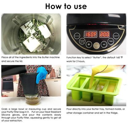 Decarboxylator and Infused Magic Butter Making Machine - Accessories Included