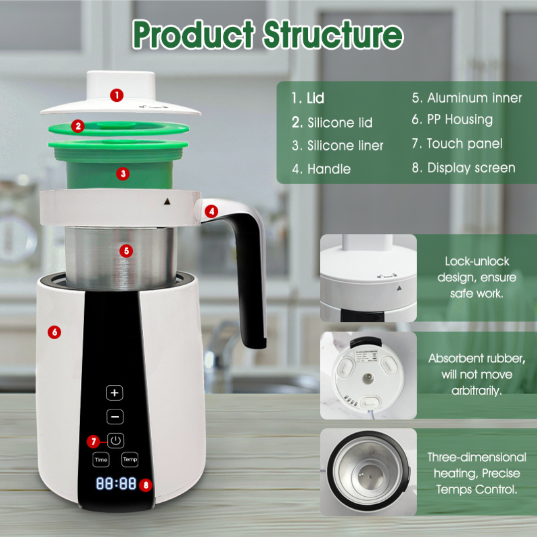 Decarboxylator & Infuser - Perfect Activation Every Time - Herbs Herbal oil Infusion Machine Butter Oil Infuser