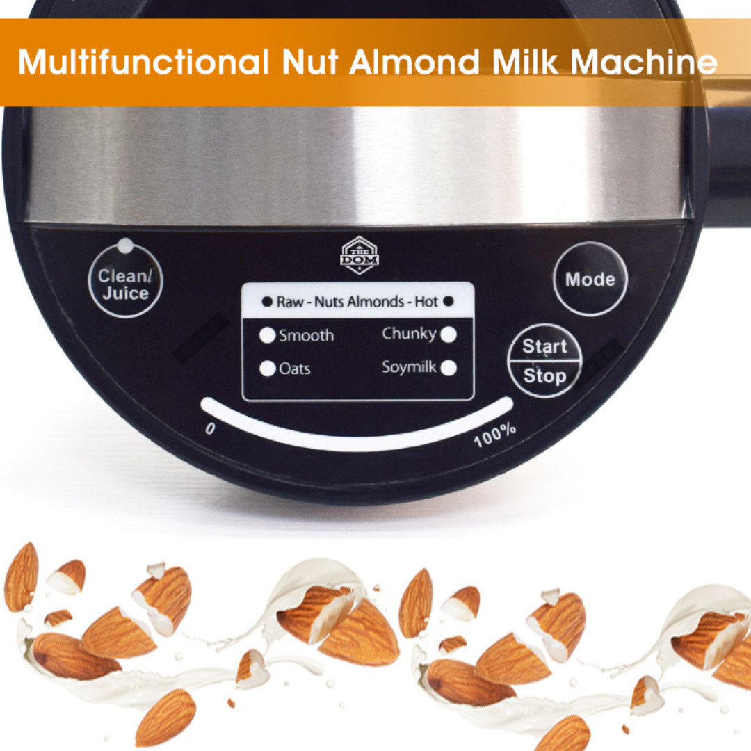 Nut Milk Maker - 1.5L, 8-in-1 Plant-based Milk for Hot/Cold Drinks, Smoothies & Soups