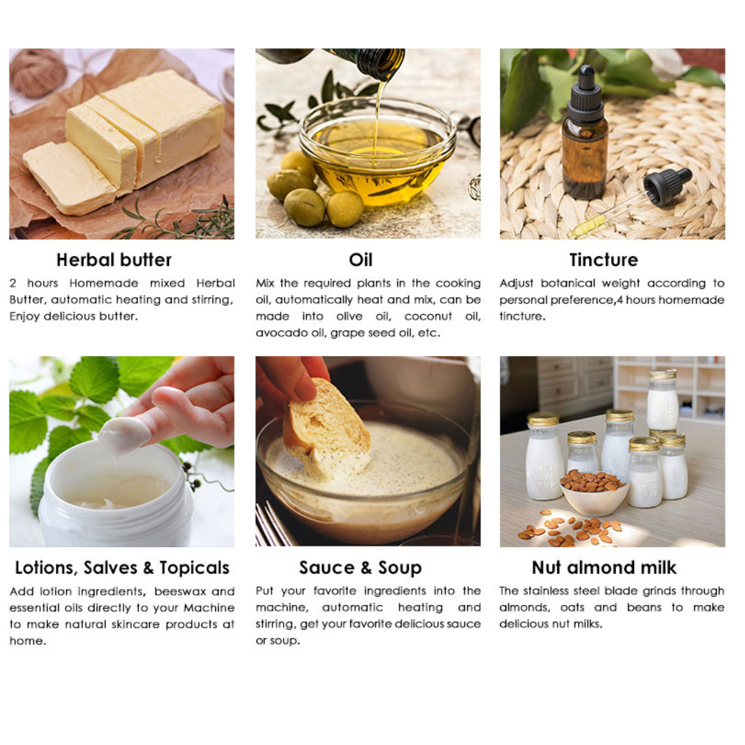 Decarboxylator and Infused Magic Butter Making Machine - Accessories Included